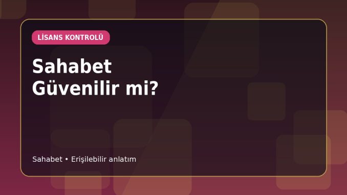 Sahabet Güvenlik Kontrol Listesi