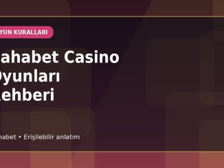 Sahabet Casino Oyunları Rehberi kapak görseli